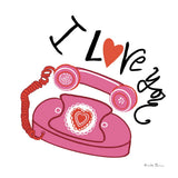 Love You II by Farida Zaman. SKU 104109a. Archival Giclee Fine art print for wall decor.