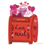 Love You III by Farida Zaman. SKU 104110a. Archival Giclee Fine art print for wall decor.