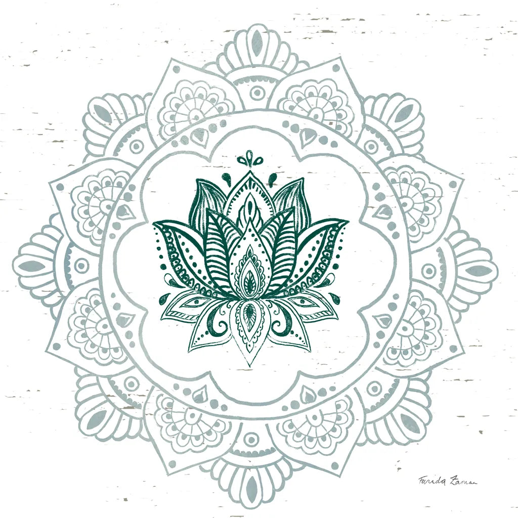 Mandala I by Farida Zaman. SKU 91102a. Archival Giclee Fine art print for wall decor.