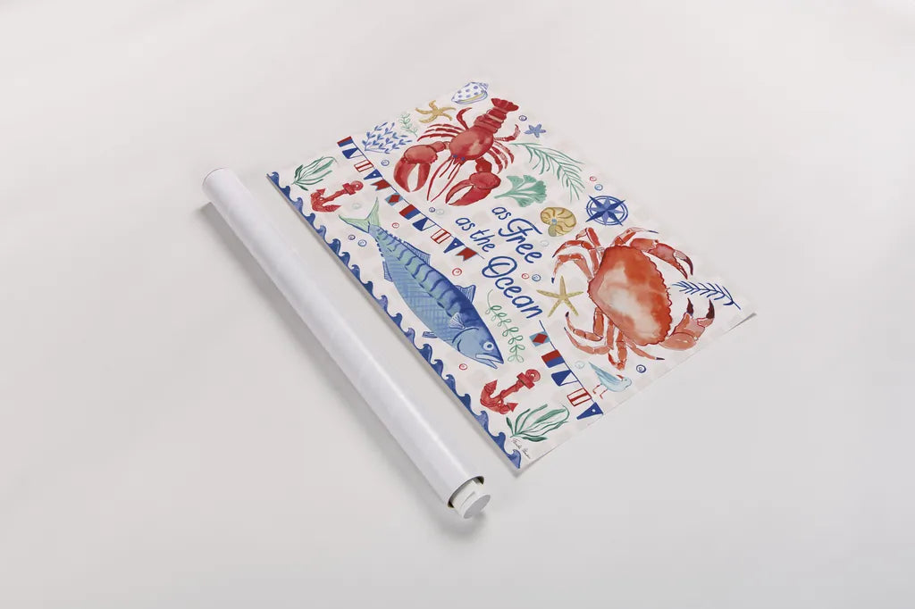 Maritime Delight I by Farida Zaman. shown as a rolled paper print. Available as archival giclee rolled canvas, fine art paper, or poster print. SKU 58683i.