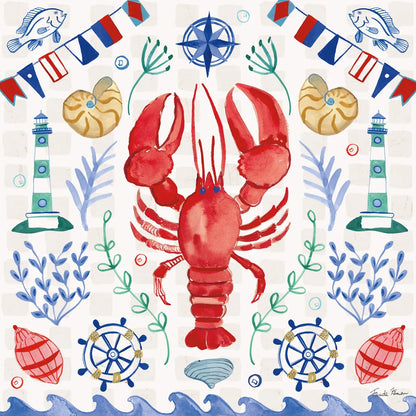 Maritime Delight III by Farida Zaman. SKU 58685a. Archival Giclee Fine art print for wall decor.