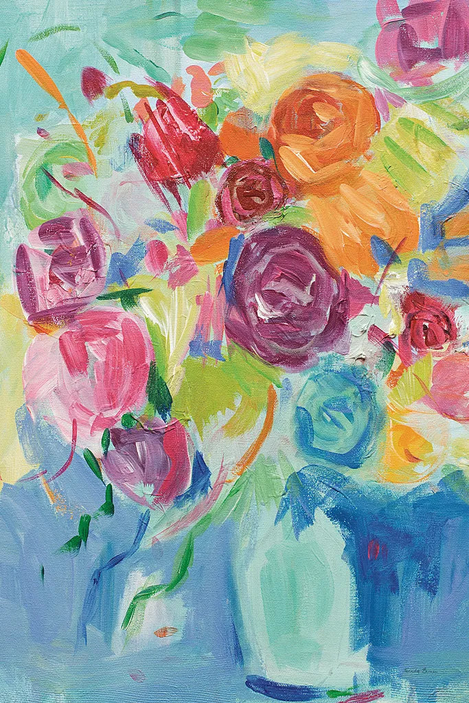 Matisse Florals Pastel Crop by Farida Zaman. SKU 33504h. Archival Giclee Fine art print for wall decor.