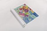 Matisse Florals Pastel Crop by Farida Zaman. shown as a rolled paper print. Available as archival giclee rolled canvas, fine art paper, or poster print. SKU 33504h.