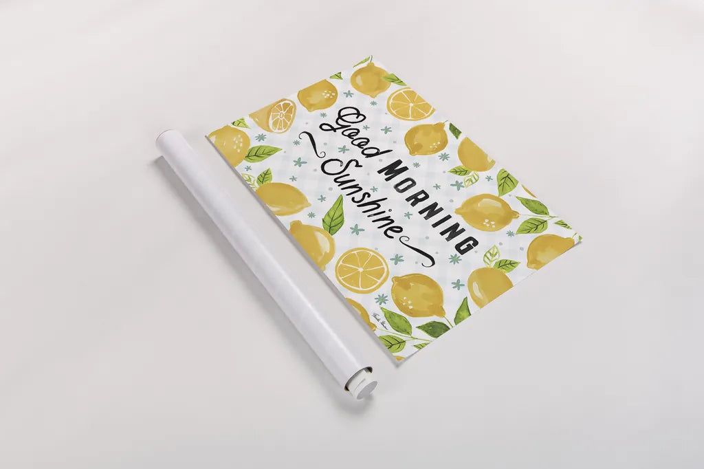 Mellow Yellow I by Farida Zaman. shown as a rolled paper print. Available as archival giclee rolled canvas, fine art paper, or poster print. SKU 45901i.