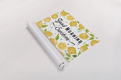 Mellow Yellow I by Farida Zaman. shown as a rolled paper print. Available as archival giclee rolled canvas, fine art paper, or poster print. SKU 45901i.