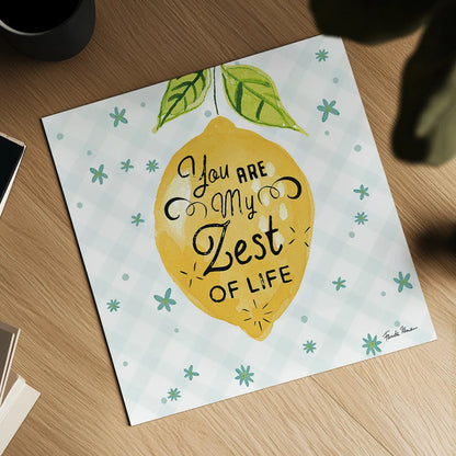 Mellow Yellow III by Farida Zaman. Shown as a detailed flat fine art print, highlighting archival giclee quality. Available as an archival giclee rolled canvas, fine art paper, or poster print. SKU 45903a.