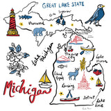 Michigan by Farida Zaman. SKU 87826a. Archival Giclee Fine art print for wall decor.