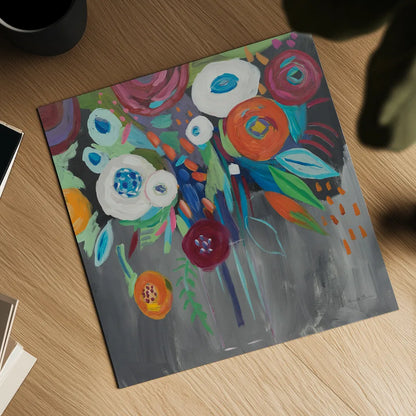 Midnight Magic by Farida Zaman. Shown as a detailed flat fine art print, highlighting archival giclee quality. Available as an archival giclee rolled canvas, fine art paper, or poster print. SKU 32165a.