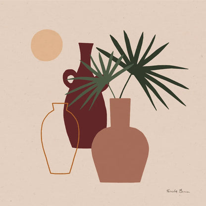 Mod Vessels I by Farida Zaman. SKU 77711a. Archival Giclee Fine art print for wall decor.