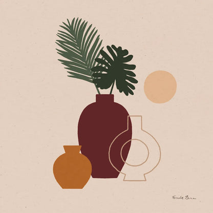 Mod Vessels II by Farida Zaman. SKU 77712a. Archival Giclee Fine art print for wall decor.