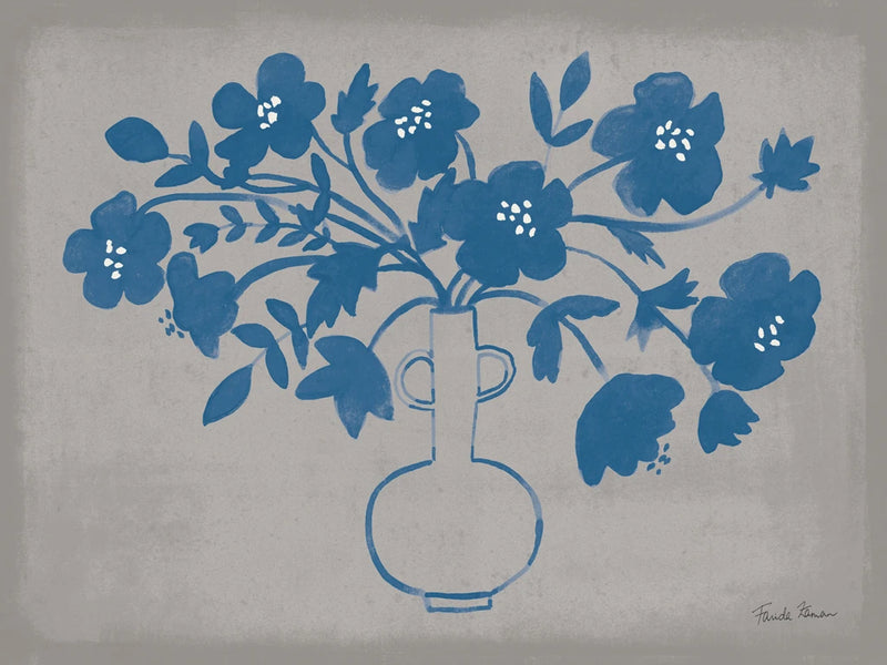 Modern Vallarta Blue I by Farida Zaman