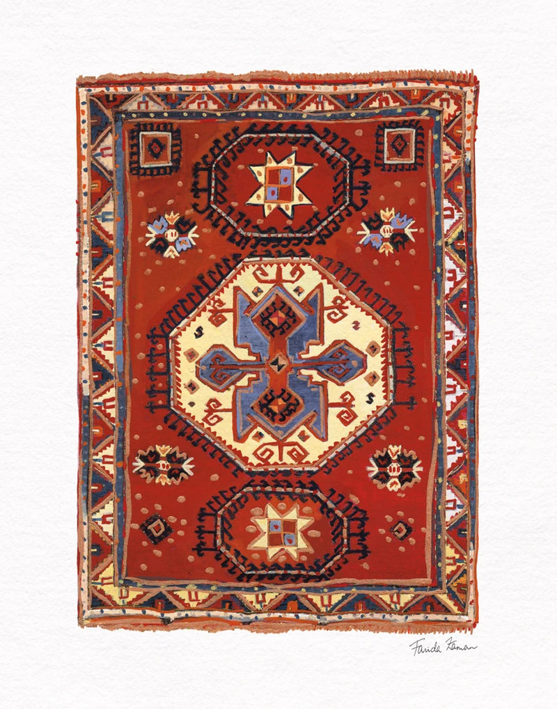 Moroccan Rug I by Farida Zaman