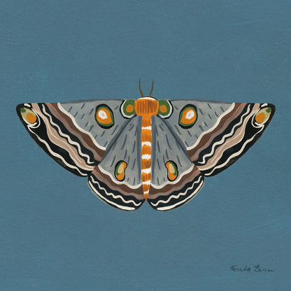 Moth I Sq by Farida Zaman. SKU 86556a. Archival Giclee Fine art print for wall decor.