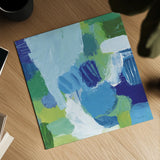 Mountain Reflection I by Farida Zaman. Shown as a detailed flat fine art print, highlighting archival giclee quality. Available as an archival giclee rolled canvas, fine art paper, or poster print. SKU 35416a.