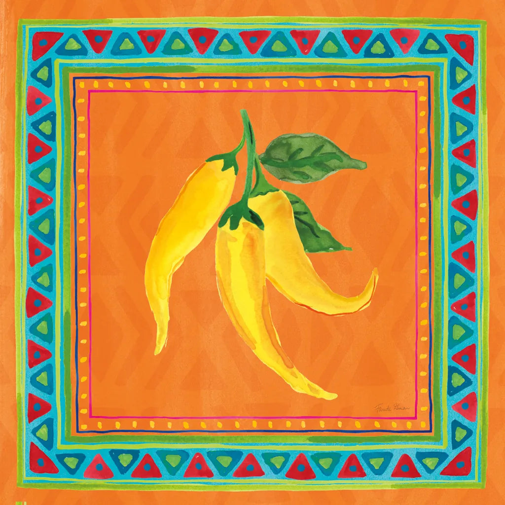 Mucho Caliente II by Farida Zaman. SKU 78250a. Archival Giclee Fine art print for wall decor.