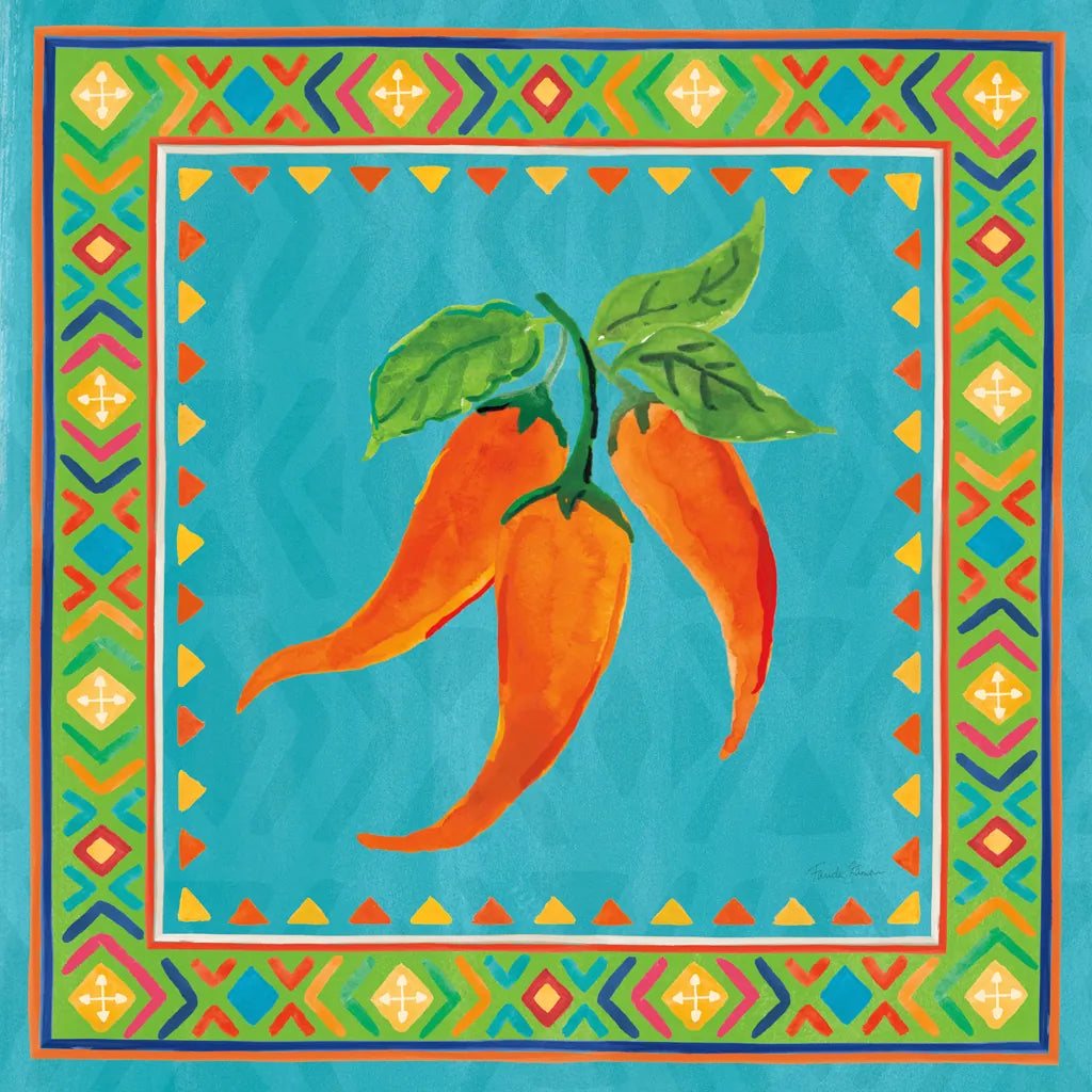 Mucho Caliente III by Farida Zaman. SKU 78251a. Archival Giclee Fine art print for wall decor.