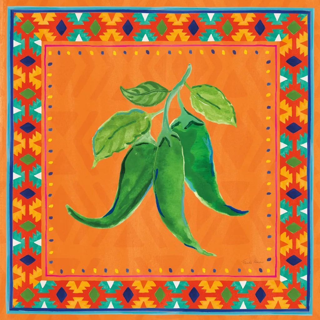 Mucho Caliente IV by Farida Zaman. SKU 78252a. Archival Giclee Fine art print for wall decor.