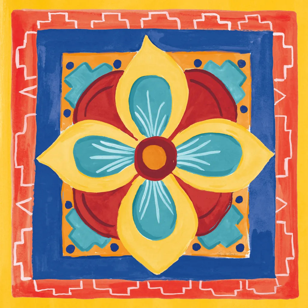 Mucho Caliente VI Bright by Farida Zaman. SKU 79339a. Archival Giclee Fine art print for wall decor.