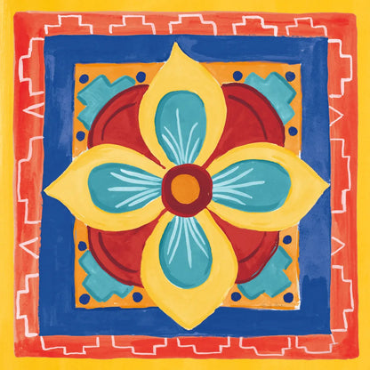 Mucho Caliente VI Bright by Farida Zaman. SKU 79339a. Archival Giclee Fine art print for wall decor.