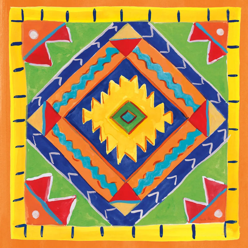 Mucho Caliente VII by Farida Zaman. SKU 78255a. Archival Giclee Fine art print for wall decor.