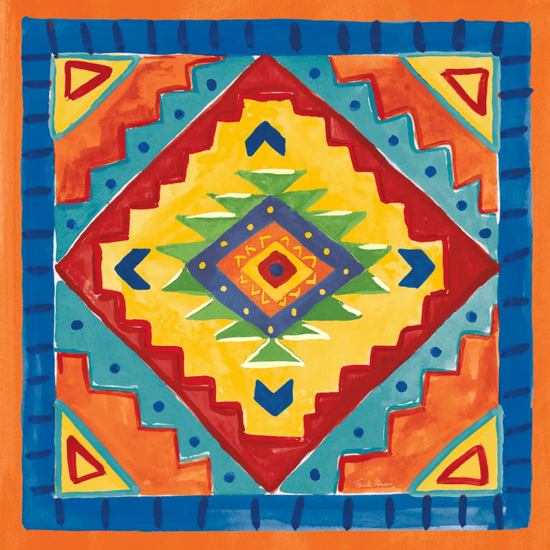 Mucho Caliente VIII Yellow by Farida Zaman. SKU 79341a. Archival Giclee Fine art print for wall decor.