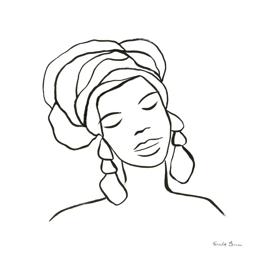 Muse I by Farida Zaman. SKU 68001a. Archival Giclee Fine art print for wall decor.