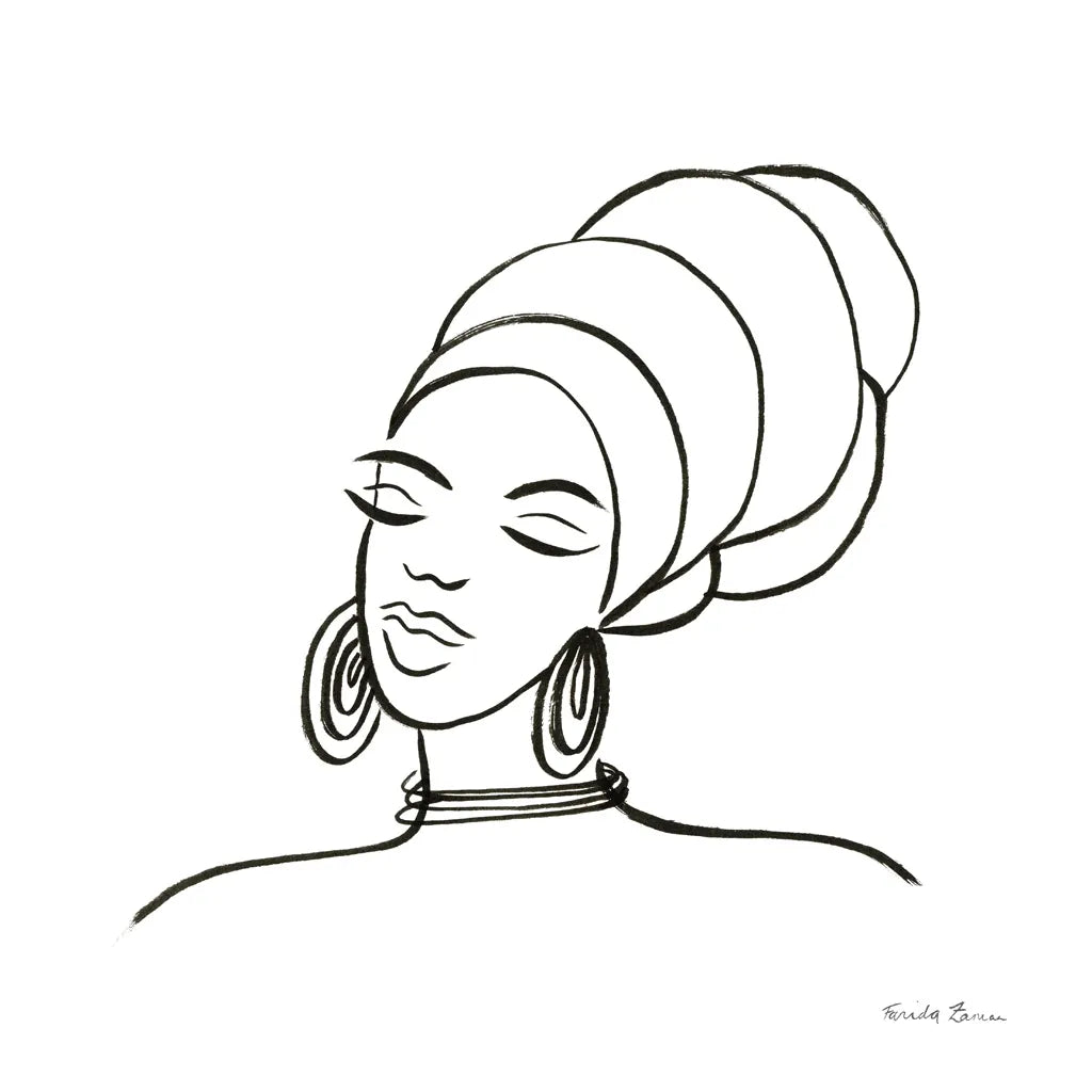 Muse II by Farida Zaman. SKU 68002a. Archival Giclee Fine art print for wall decor.