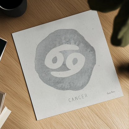 Mystic Zodiac IV by Farida Zaman. Shown as a detailed flat fine art print, highlighting archival giclee quality. Available as an archival giclee rolled canvas, fine art paper, or poster print. SKU 73783a.