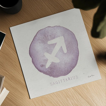 Mystic Zodiac IX by Farida Zaman. Shown as a detailed flat fine art print, highlighting archival giclee quality. Available as an archival giclee rolled canvas, fine art paper, or poster print. SKU 73788a.