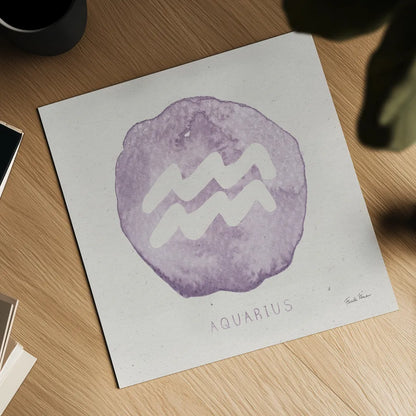 Mystic Zodiac XI by Farida Zaman. Shown as a detailed flat fine art print, highlighting archival giclee quality. Available as an archival giclee rolled canvas, fine art paper, or poster print. SKU 73797a.