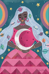 Mystical Woman II by Farida Zaman. SKU 91864h. Archival Giclee Fine art print for wall decor.