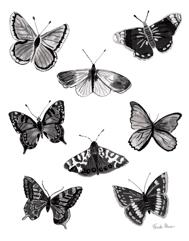 Nature Chart II BW No Words by Farida Zaman