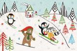 Neighborhood Holiday I by Farida Zaman. SKU 60860i. Archival Giclee Fine art print for wall decor.