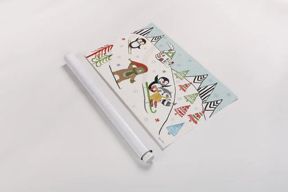 Neighborhood Holiday I by Farida Zaman. shown as a rolled paper print. Available as archival giclee rolled canvas, fine art paper, or poster print. SKU 60860i.