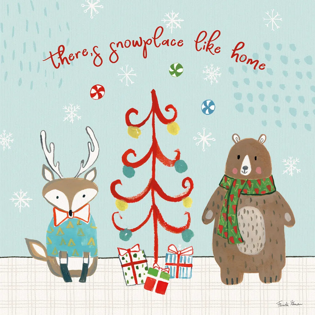 Neighborhood Holiday III by Farida Zaman. SKU 60862a. Archival Giclee Fine art print for wall decor.