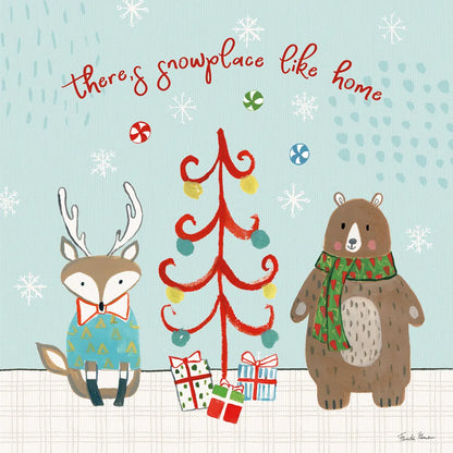 Neighborhood Holiday III by Farida Zaman. SKU 60862a. Archival Giclee Fine art print for wall decor.