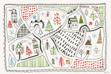 Neighborhood Holiday IV by Farida Zaman. SKU 60863i. Archival Giclee Fine art print for wall decor.