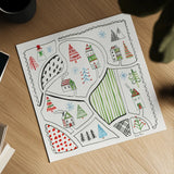 Neighborhood Holiday VI by Farida Zaman. Shown as a detailed flat fine art print, highlighting archival giclee quality. Available as an archival giclee rolled canvas, fine art paper, or poster print. SKU 60865a.