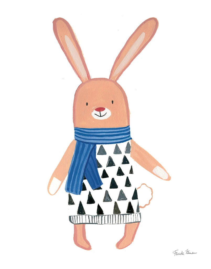 Neighborhood Pals IX Blue by Farida Zaman