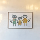 Neighborhood Pals X by Farida Zaman. shown as a paper print in a black flame. Available as a archival giclee rolled canvas, fine art paper, or poster print. SKU 51075i.