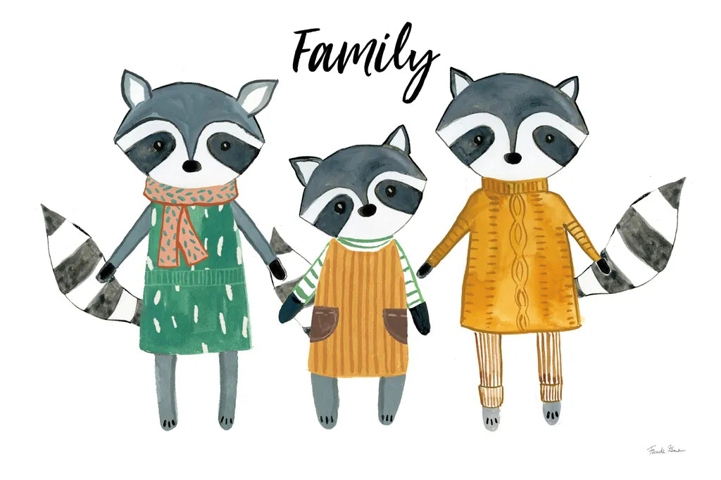Neighborhood Pals X Family by Farida Zaman. SKU 52270i. Archival Giclee Fine art print for wall decor.