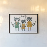 Neighborhood Pals X Family by Farida Zaman. shown as a paper print in a black flame. Available as a archival giclee rolled canvas, fine art paper, or poster print. SKU 52270i.