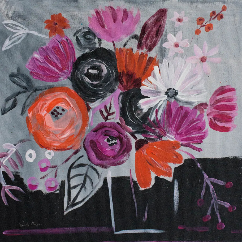 Nighttime Bloom by Farida Zaman. SKU 38704a. Archival Giclee Fine art print for wall decor.