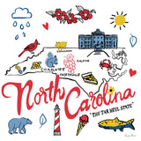 North Carolina by Farida Zaman. SKU 87828a. Archival Giclee Fine art print for wall decor.
