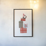 North Pole Pals II by Farida Zaman. shown as a paper print in a black flame. Available as a archival giclee rolled canvas, fine art paper, or poster print. SKU 65612h.