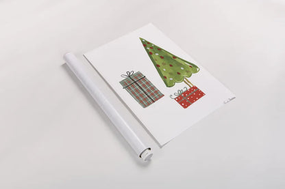 North Pole Pals III by Farida Zaman. shown as a rolled paper print. Available as archival giclee rolled canvas, fine art paper, or poster print. SKU 65613h.