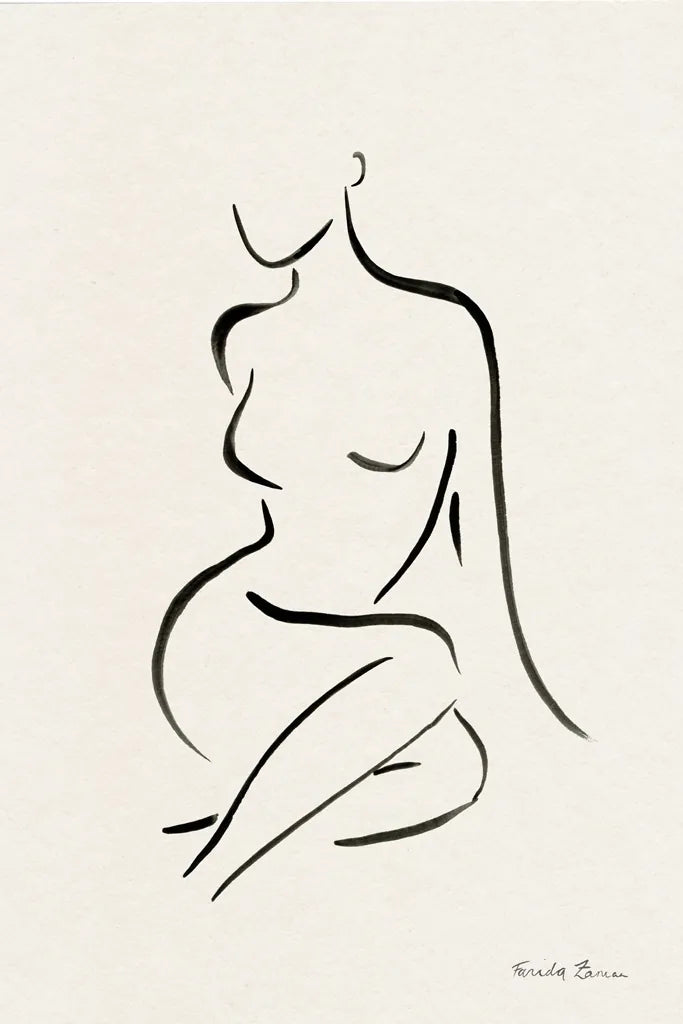 Nude II by Farida Zaman. SKU 86259h. Archival Giclee Fine art print for wall decor.