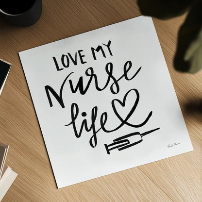 Nurse Life by Farida Zaman. Shown as a detailed flat fine art print, highlighting archival giclee quality. Available as an archival giclee rolled canvas, fine art paper, or poster print. SKU 86342a.