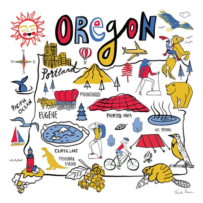 Oregon by Farida Zaman. SKU 68461a. Archival Giclee Fine art print for wall decor.