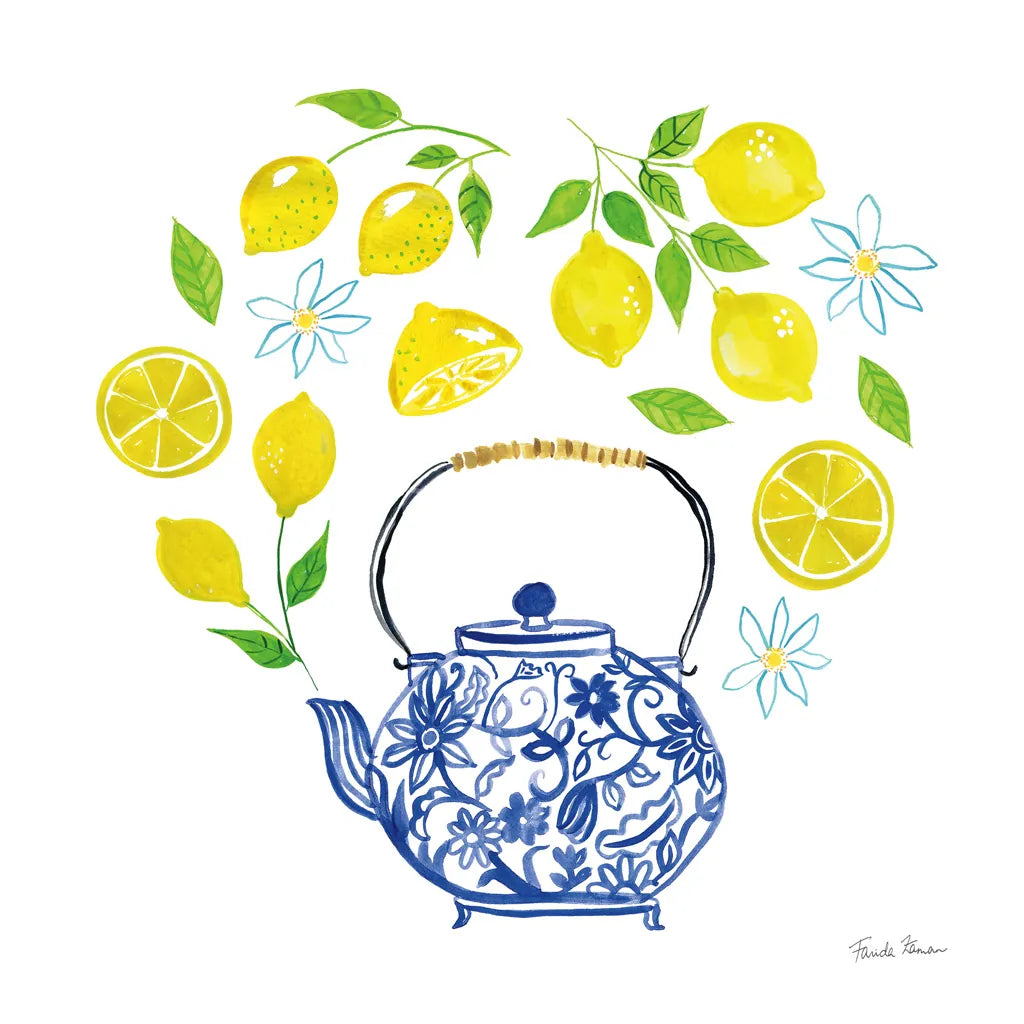 Organic Tea II by Farida Zaman. SKU 61865a. Archival Giclee Fine art print for wall decor.